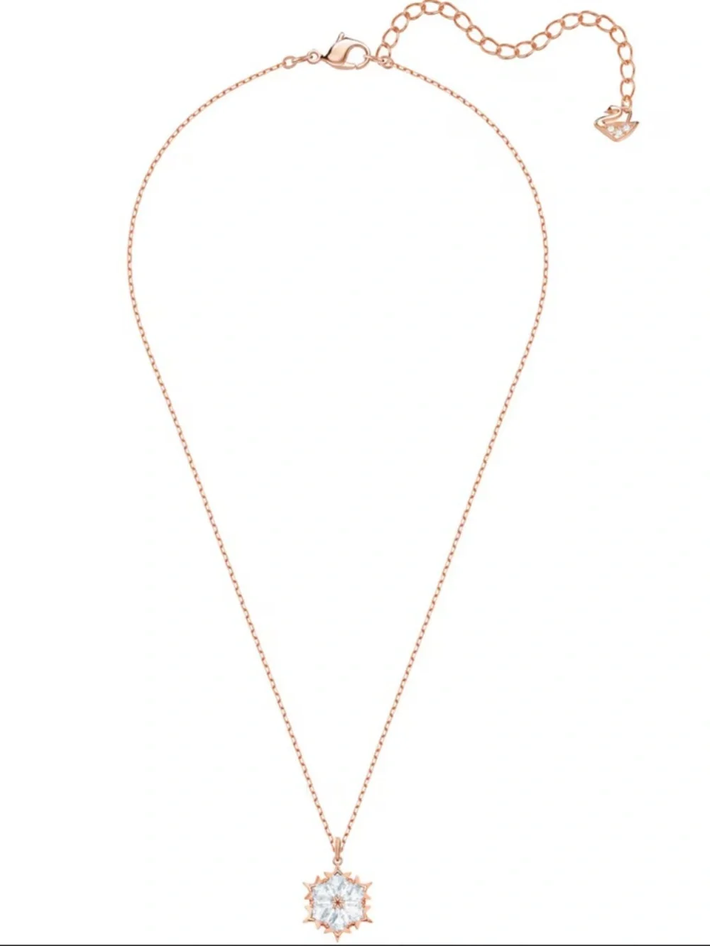 Swarovski Magic necklace, white, pink gold plated - NWT